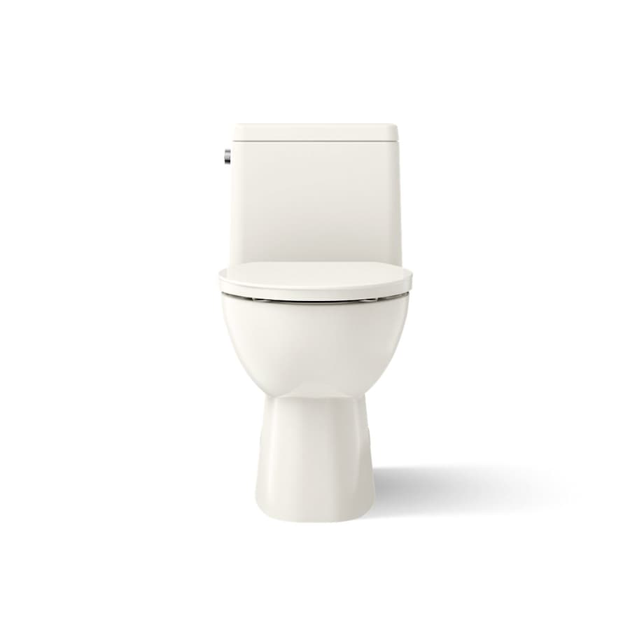 Reach 1.28 GPF One-Piece Compact Elongated Chair Height Toilet with Skirted Trapway and Left Hand Trip Lever - Seat Included