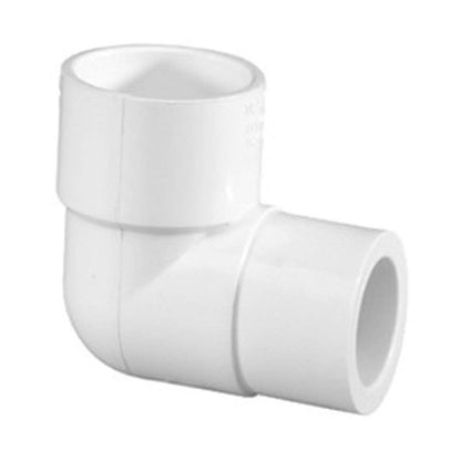 90 deg Elbow, 3/4 x 1/2 in, Socket, SCH 40/STD, PVC