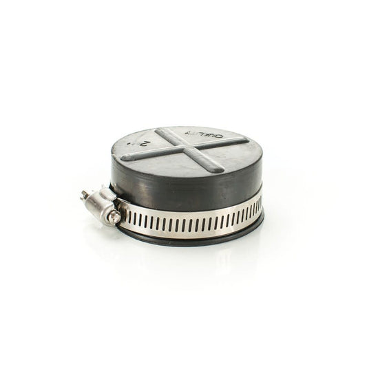 Test Cap, 2 in Dia, Natural Rubber