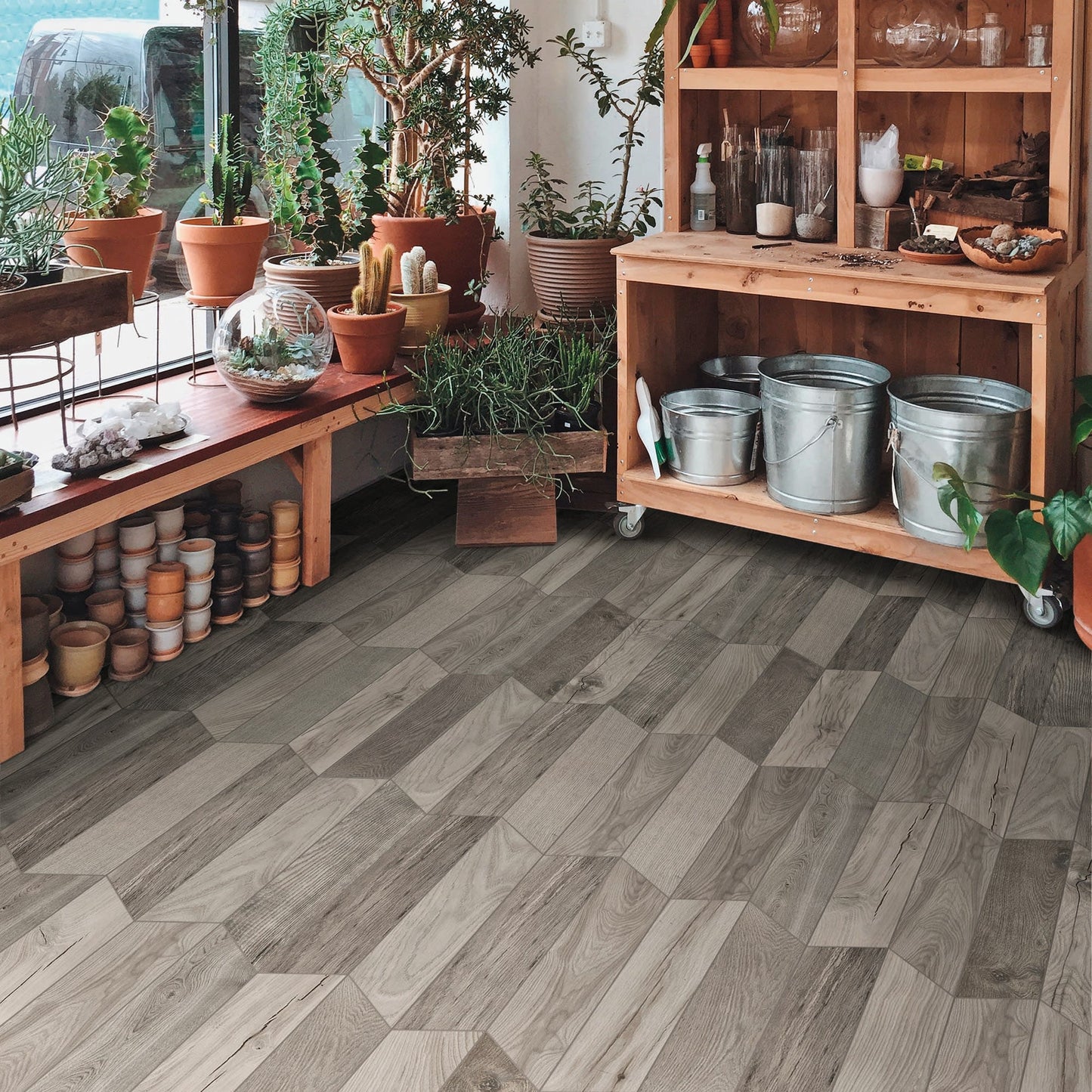 Treverksoul Grey Chevron 4X21 Matte