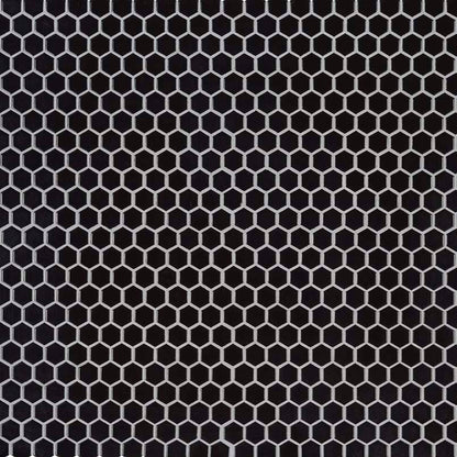 Retro Nero Hexagon Mosaic Tile