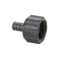 Adapter, 1/2 x 3/8 in, Crimp PEX x Port, Poly