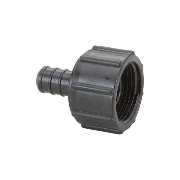 Adapter, 3/8 x 1/2 in, Crimp PEX x Port, Poly
