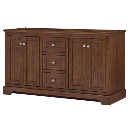 Avery Double Bathroom Vanity - 59.25W x 34.25H x 21.75D