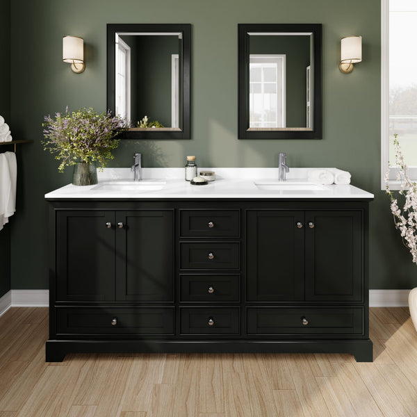 Deborah Double Bathroom Vanity - 72W x 35H x 22D