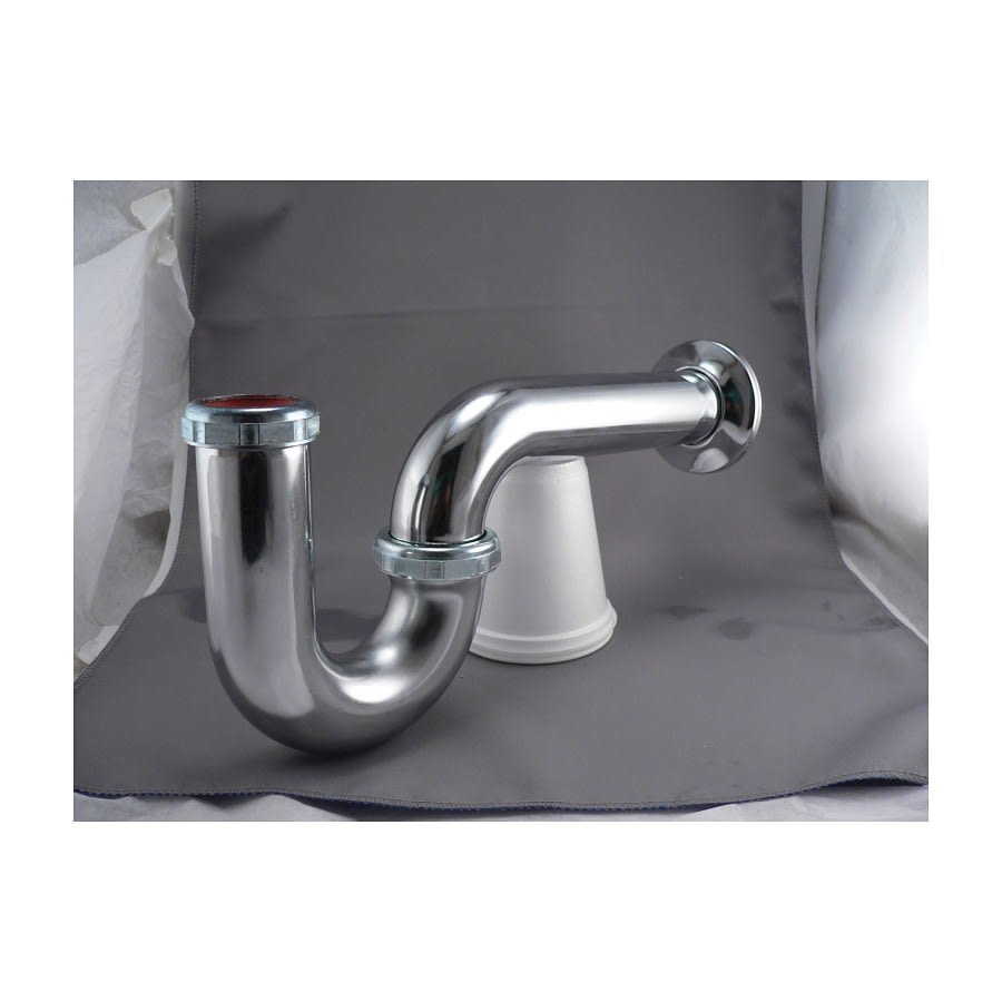 Tubular P-Trap, 1-1/4 x 1-1/2 in, 17 ga, Polished Chrome