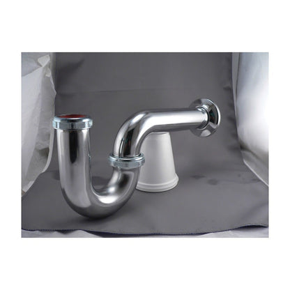 Tubular P-Trap, 1-1/4 x 1-1/2 in, 17 ga, Polished Chrome