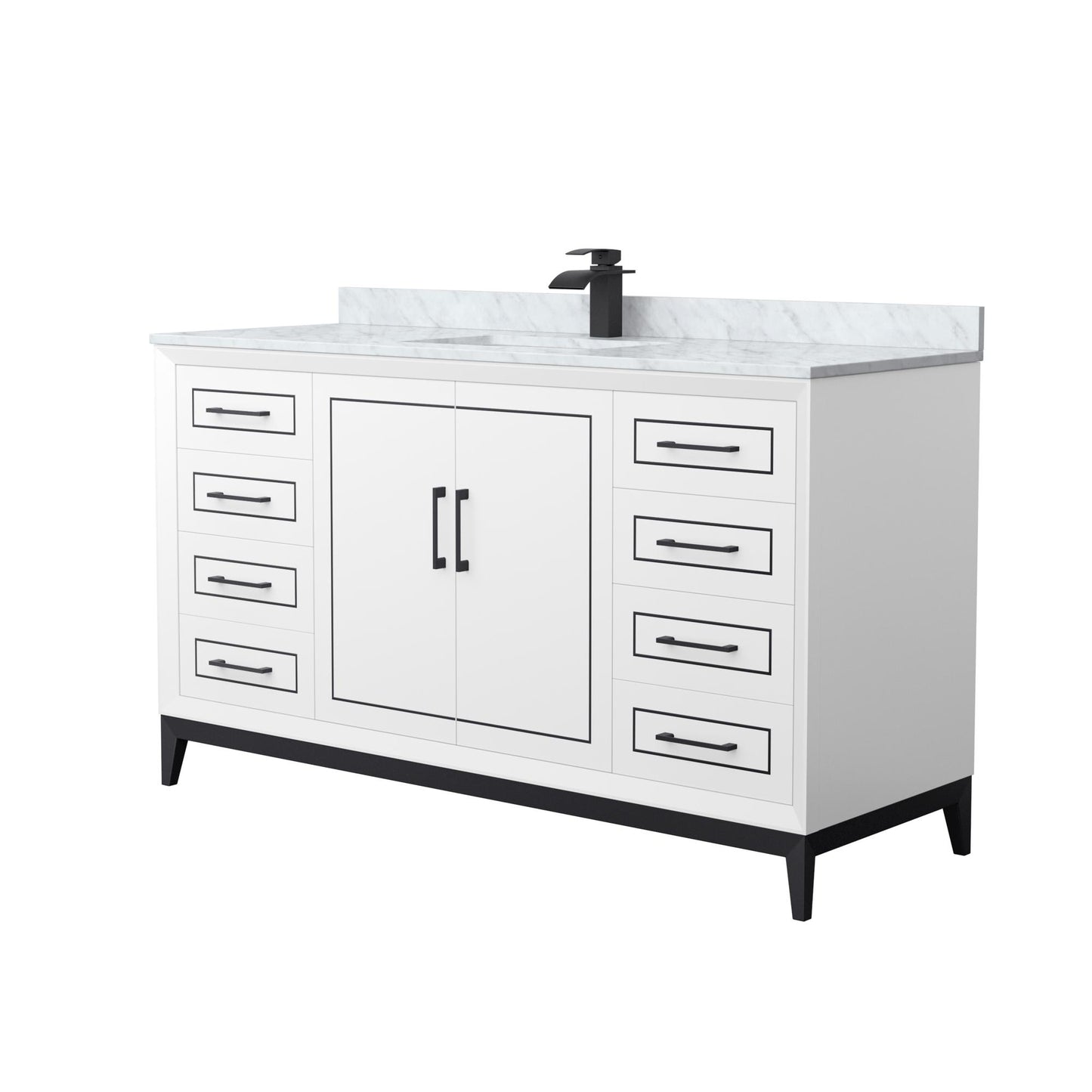 Marlena Single Bathroom Vanity - 60W x 35.25H x 22D