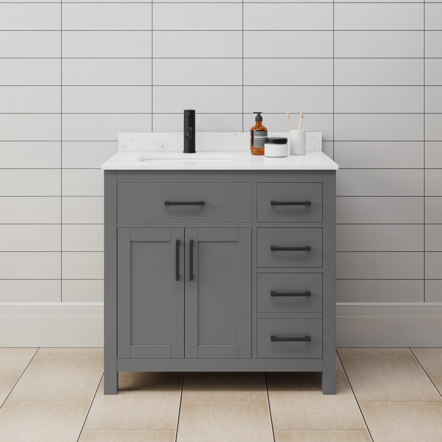 Beckett Single Bathroom Vanity - 36W x 35H x 22D