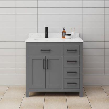 Beckett Single Bathroom Vanity - 36W x 35H x 22D