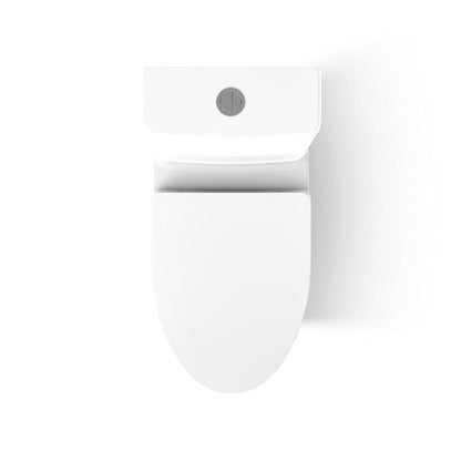 Reach 0.8 / 1.28 GPF Dual Flush One Piece Elongated Toilet with Actuator Flush - Seat Included