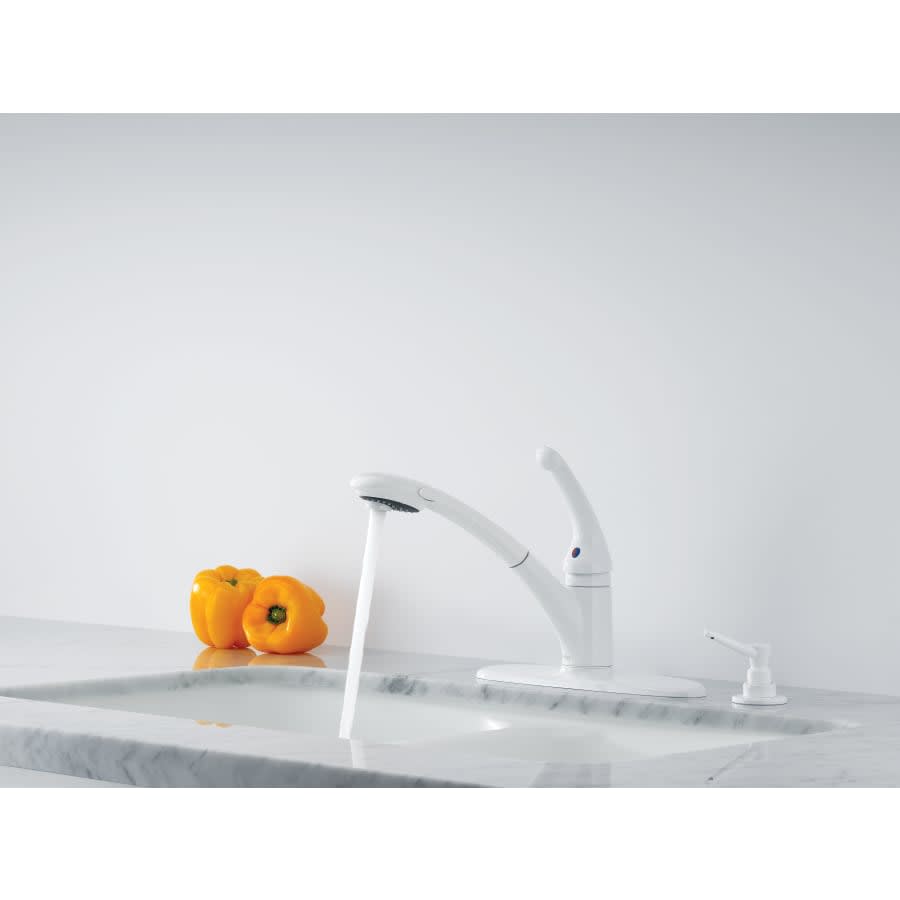 Signature Pull-Out Kitchen Faucet with Optional Base Plate - Includes Lifetime Warranty