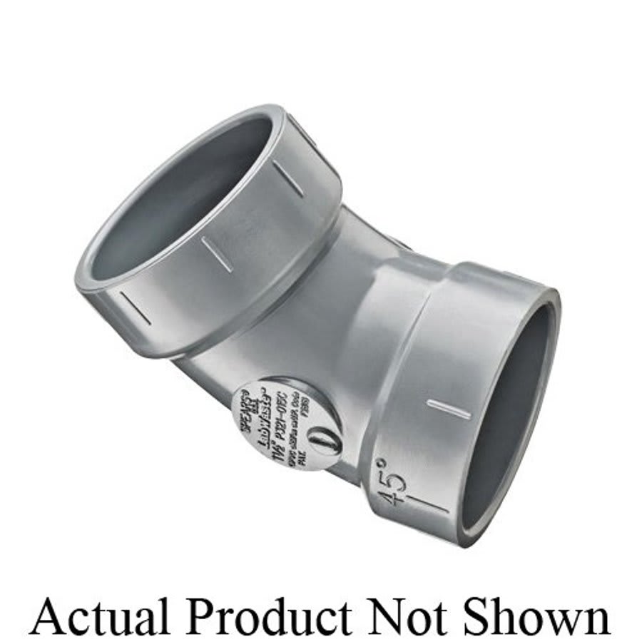 LabWaste® Acid Waste 45 deg Elbow, 4 in, CPVC