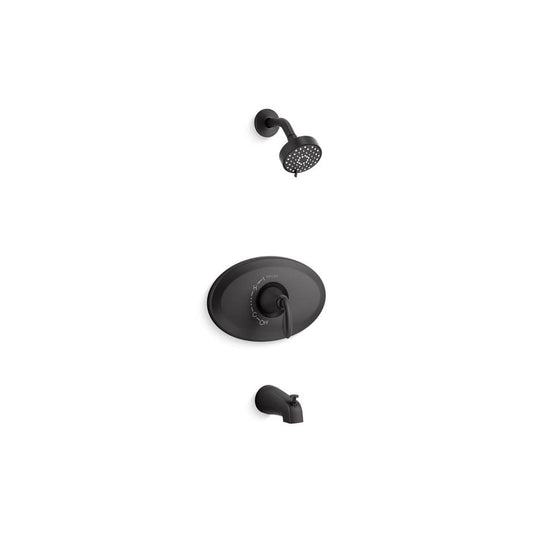 Pressure Balanced Tub & Shower Trim, Matte Black