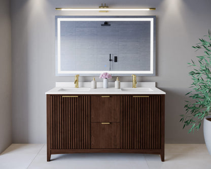 Palmilla Double Bathroom Vanity - 60W x 35H x 22D
