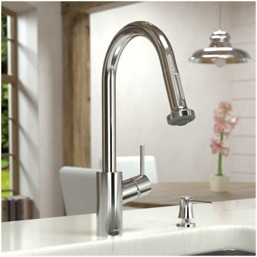 Talis SÂ² 1.75 GPM Pull-Down Kitchen Faucet HighArc Spout with Magnetic Docking & Non-Locking Spray Diverter - Limited Lifetime Warranty