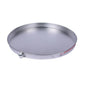Tank Heater Pan, Round, 30 in Dia, Side Connection, Aluminum