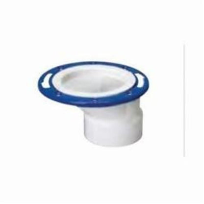 Adjustable Closet Flange, 4 x 3 in, Hub, PVC, SCH 40/STD