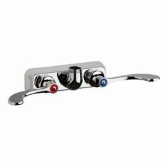 Utility Sink Faucet, Wall Mount, ADA, Blade Handle, Polished Chrome