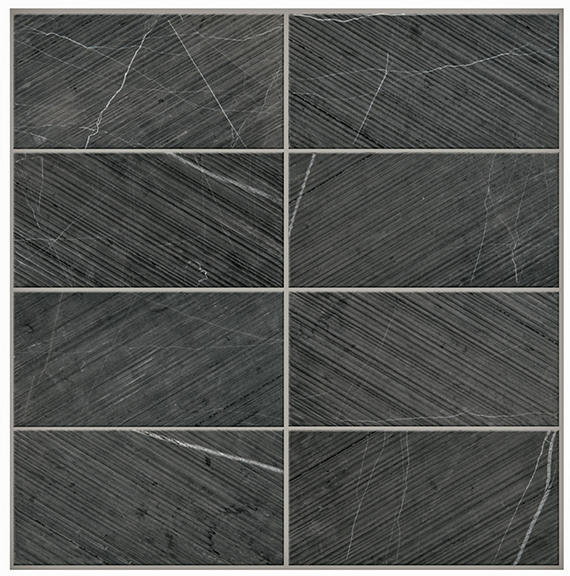 Pietra Divina Nero Marquina Rectangle 4X12 Honed