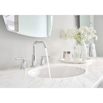 Gibson Widespread Bathroom Sink Faucet - Includes Pop-Up Drain Trim, Less Rough In