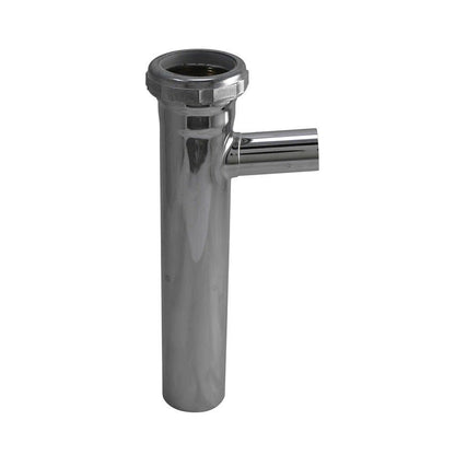 Tubular Branch Tailpiece, 1-1/2 in, Tube x Slip Joint, 20 ga, Chrome