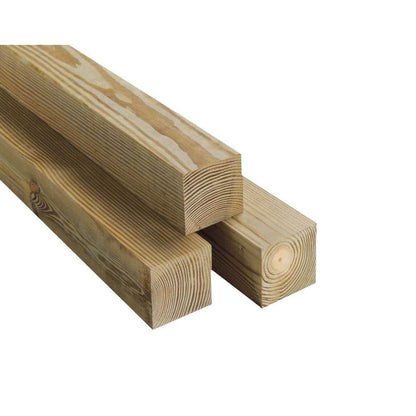 4 in. x 4 in. x 8 ft. #2 Ground Contact Pressure-Treated Southern Yellow Pine Timber