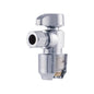 Quarter Turn Angle Stop, 1/2 x 3/8 in, Push x Comp, Chrome