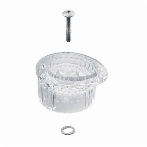 Traditional Knob Handle Kit, For Use With Tub and Shower Faucet, Plastic, Clear
