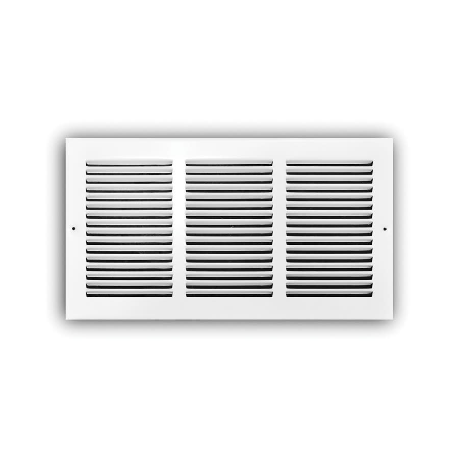 Stamped Return Grille, 20 x 30 in, 1/2 in Spacing, Steel, White