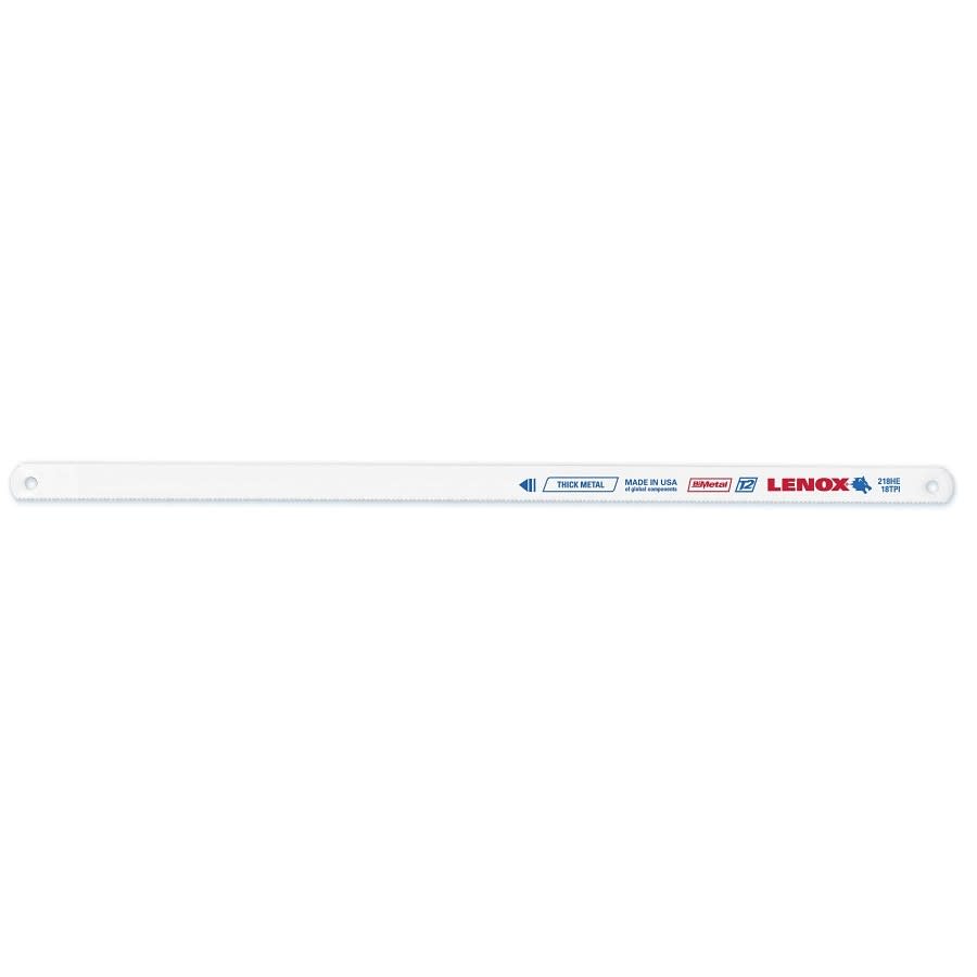 Hacksaw Blade, 12 in L Blade, 18, Bi-Metal Blade, 10-Pack