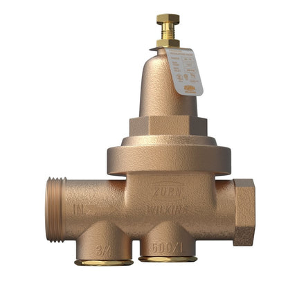 Pressure Reducing Valve, 3/4 in, Union FNPT x FNPT, Bronze