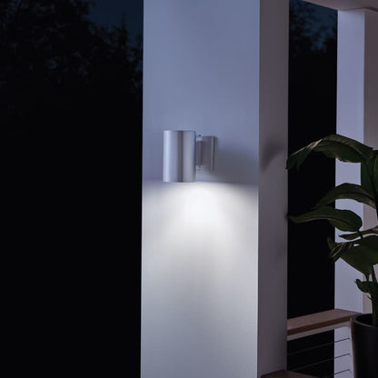 Cylinder Single Light 7" Tall Outdoor Wall Sconce