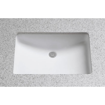 19" Undermount Bathroom Sink with Overflow and CeFiONtect Ceramic Glaze