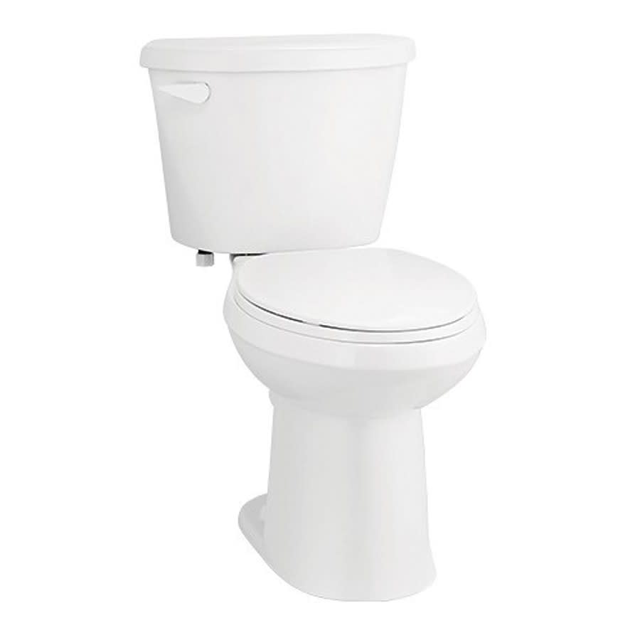 LIBERTY® Toilet Bowl, Floor Mount, 12 in Rough, Elongated Bowl, White