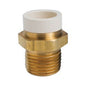 MetalHead™ Straight Adapter, 1/2 in, CPVC x MNPT, Brass