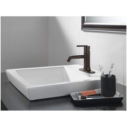 Trinsic 1.2 GPM Single Hole Bathroom Faucet with Metal Push Pop-Up Drain Assembly - Limited Lifetime Warranty