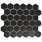 MG BLACK 12X12 MOS. HEXAGON 2X2