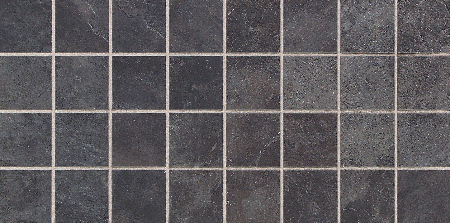 Continental Slate Asian Black Square 6X6 Matte
