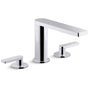 Composed Widespread Bathroom Faucet with Lever Handles - Pop Up Included