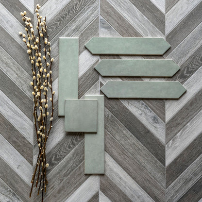 Renzo Jade Pickett Wall Tile