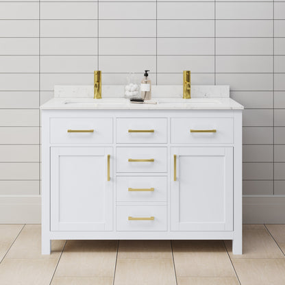 Beckett Double Bathroom Vanity - 48W x 35H x 22D