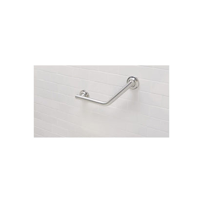 Home Care® Angular Grab Bar, ADA, 16 in L, Brushed Nickel