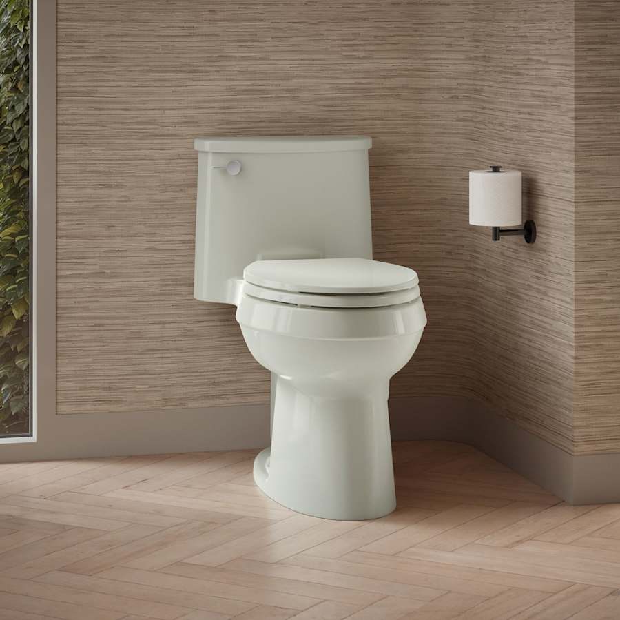 Adair 1.28 GPF One-Piece Elongated Comfort Height Toilet with AquaPiston Technology - Seat Included