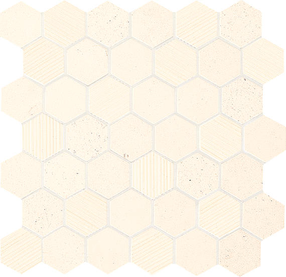 Limestone Blavet Blanc Hexagon 2X2 Mix