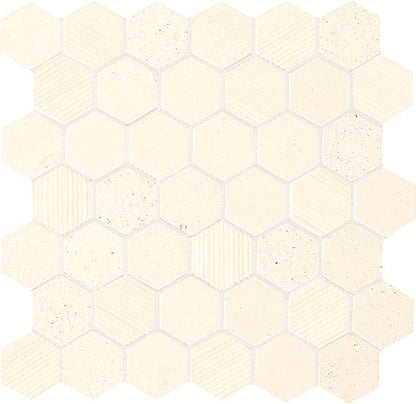 Limestone Blavet Blanc Hexagon 2X2 Mix