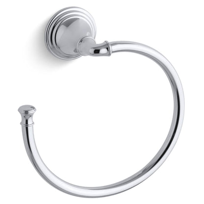 Devonshire Single Post Round Towel Ring