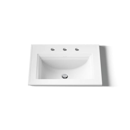 Memoirs Stately 17" Drop In Bathroom Sink with 3 Holes Drilled and Overflow