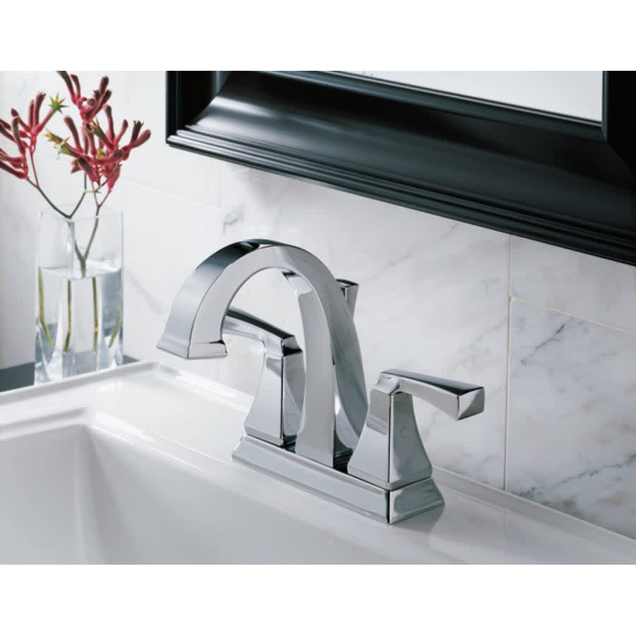 Dryden Centerset Bathroom Faucet with Diamond Seal - Includes Pop-Up Drain Assembly