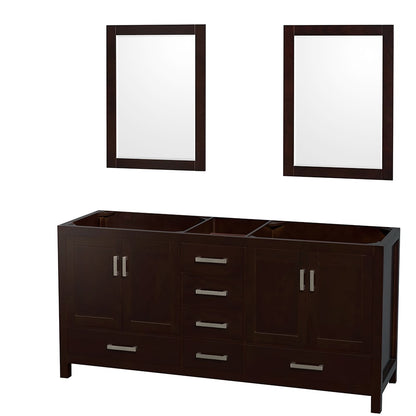 Sheffield Double Bathroom Vanity - 70.75W x 35H x 21.5D